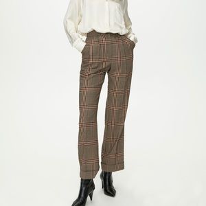 Aritzia Davita Plaid Trousers